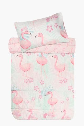 Soft Touch Halsey Flamingo Reversible Comforter Set