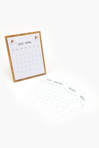 2025 Wood Flip Calendar A5