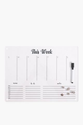 Acrylic Weekly Planner