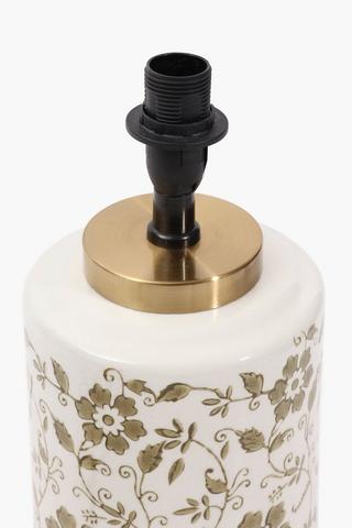 Delft Floral Lampbase, E14