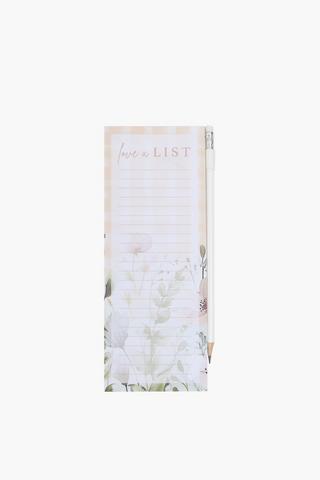 Blythe Notepad With Pencil