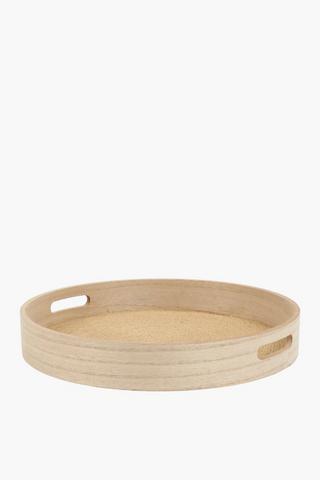Rope And Wood Serving Tray