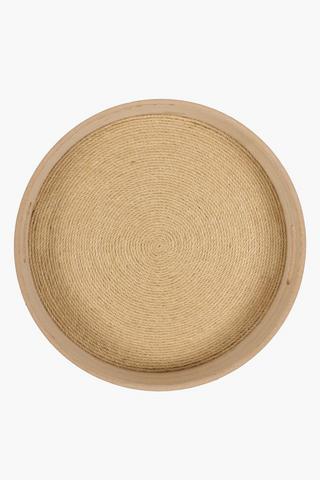 Rope And Wood Serving Tray