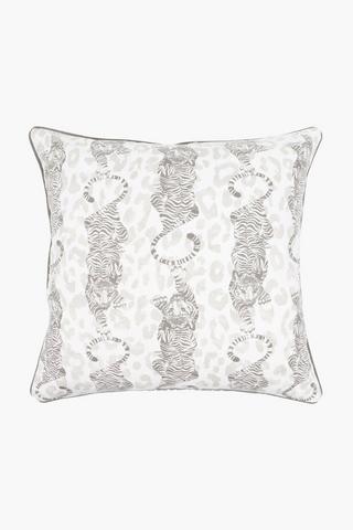 Printed Tiger Scatter Cushion Cover, 60x60cm