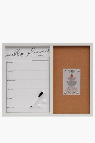 Magnetic Weekly Pin And White Board Planner