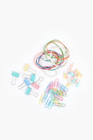 Rainbow Pins, Bands And Clips Set