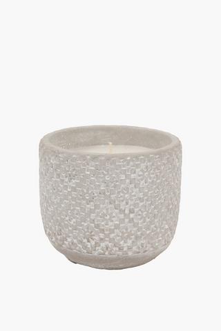 Citro Textured Candle, 11x12cm