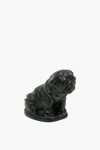 Pug Dog Statue, 9x6cm