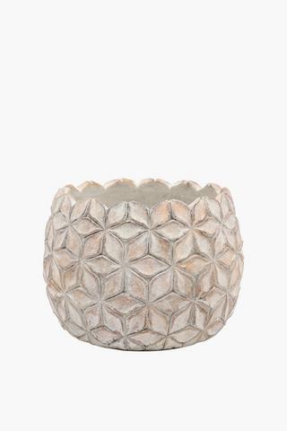 Flower Cut Planter, 24x18cm