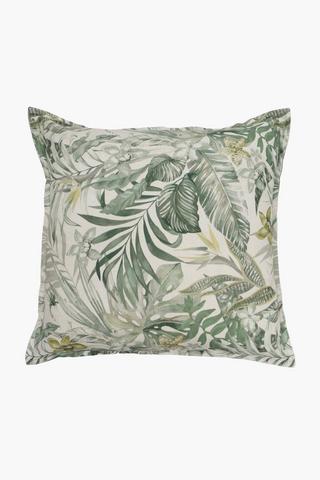 Printed Barret Leaf Scatter Cushion, 55x55cm
