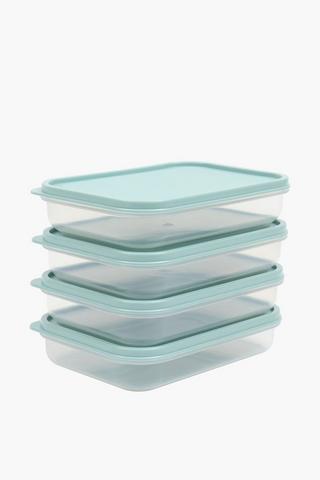 4 Piece Evo Storage Containers, 500ml