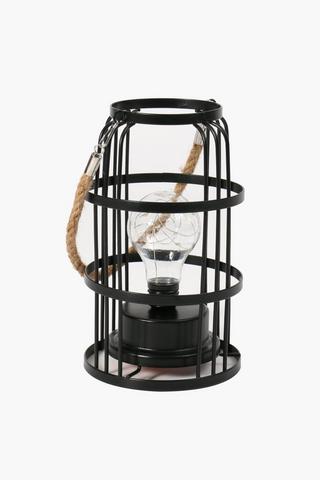 Grid Lantern Led Lamp, 14x22cm