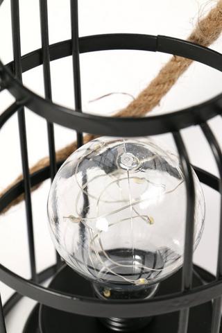 Grid Lantern Led Lamp, 14x22cm