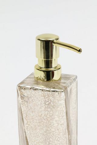 Crackle Glass Soap Dispenser