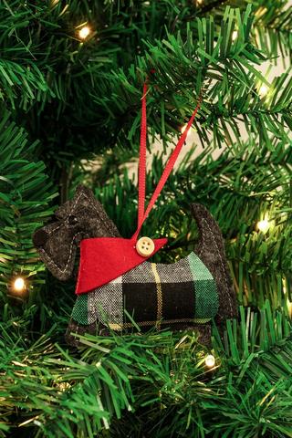 Scotty Felt Hanging Decor, 12cm