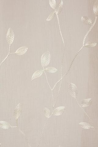 Taped Embroidered Botanic Linen Sheer Curtain, 218x230cm