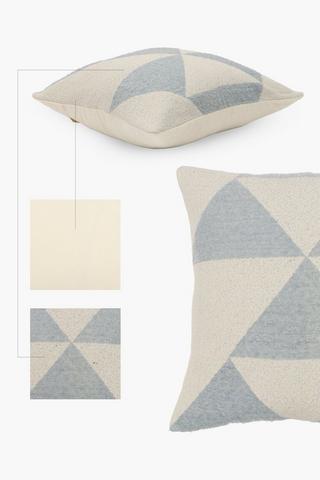 Chenille Geometric Scatter Cushion, 50x50cm