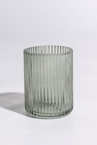 Fluted Glass Bath Tumbler