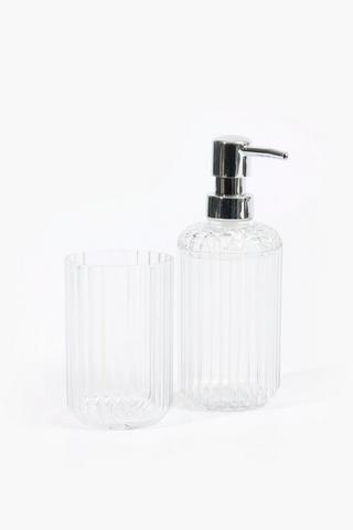 Flute Clear Soap Dispenser