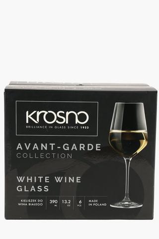 6 Pack Avant Garde White Wine Glasses