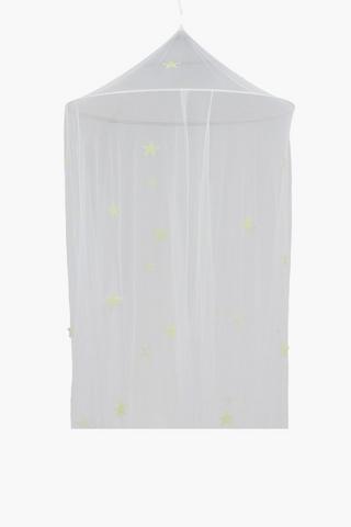 Kids Glow In Dark Stars Mosquito Net, Double And Queen