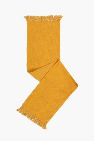 Woven Fringe Table Runner