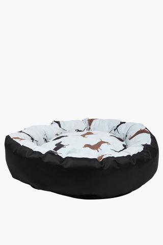 Printed Daxie Donut Pet Bed, 85cm