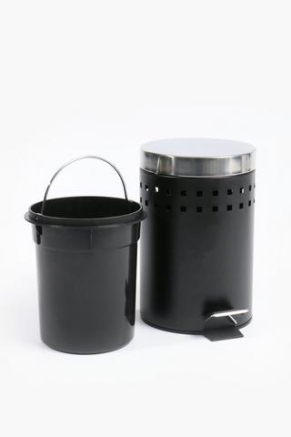 Cut Metal Bin With Pedal