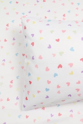 Soft Touch Harva Hearts Pillowcase