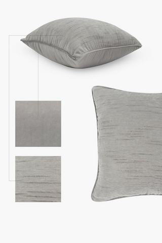 Premium Chenille Ribbed Feather Scatter Cushion, 60x60cm