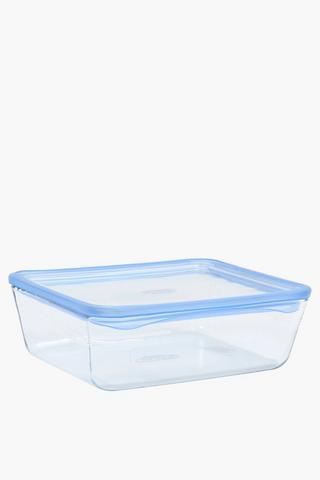 Pyrex Glass Rectangular Roaster And Lid, 2,6l