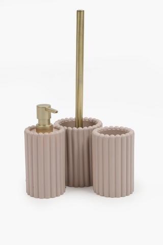 Scalloped Resin Toilet Brush