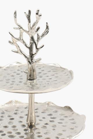 2 Tier Aluminium Cake Stand