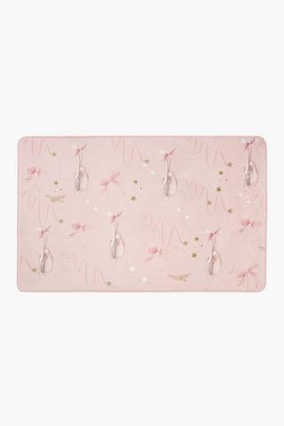 Printed Averill Ballet Flannel Rug, 70x110cm