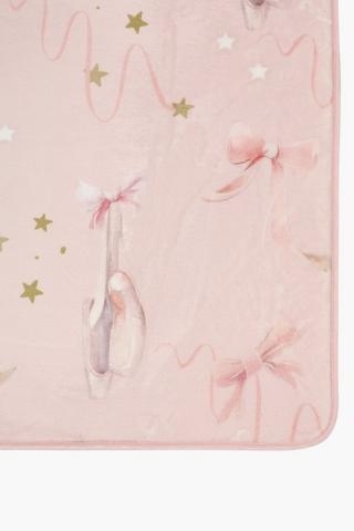 Printed Averill Ballet Flannel Rug, 70x110cm