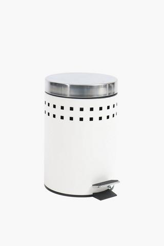 Cut Metal Bin With Pedal