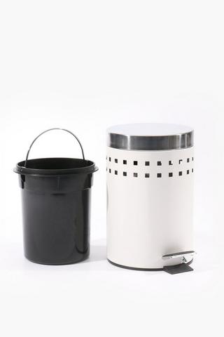 Cut Metal Bin With Pedal