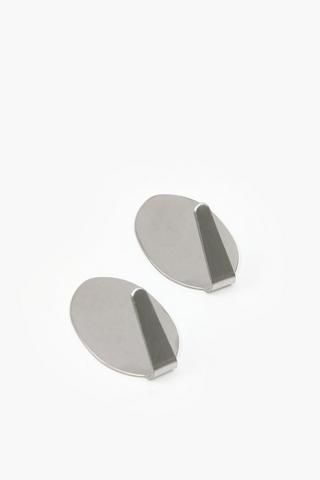 2 Piece Stainless Steel Hooks.