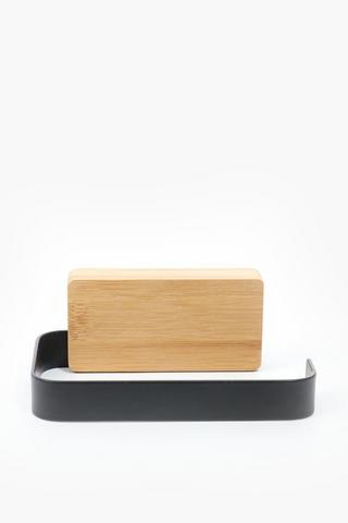 Wooden Adhesive Toilet Roll Holder