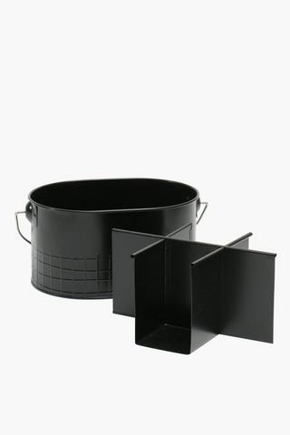 Embossed Galvanised Drinks Caddy