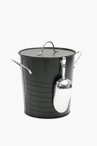 Embossed Galvanised Ice Bucket