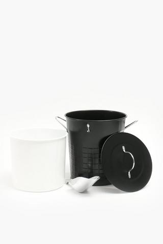 Embossed Galvanised Ice Bucket