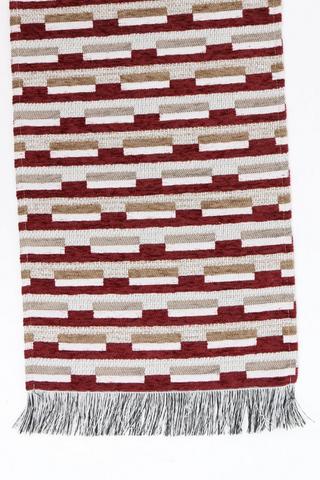 Chenille And Polyester Table Runner