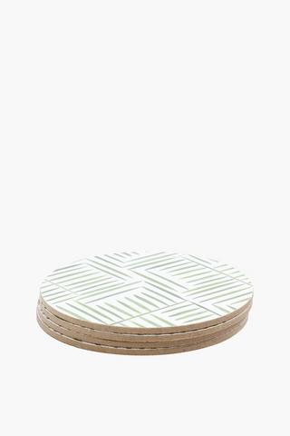 4 Pack Radella Cork Coasters