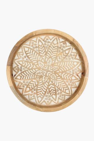 Carved Mangowood Serving Tray