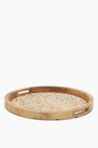 Carved Mangowood Serving Tray