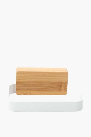 Wooden Adhesive Toilet Roll Holder