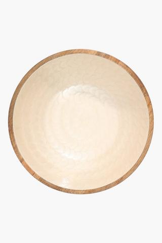 Pearlised Mangowood Bowl, Large