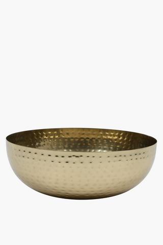 Beaten Metal Champagne Bowl