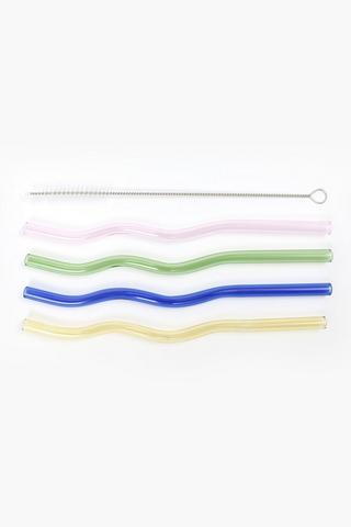 5 Piece Curvy Straw Set